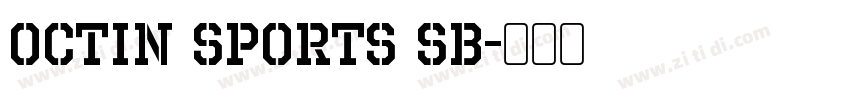 Octin Sports Sb字体转换